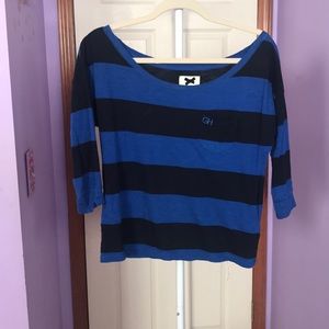 3/4 Sleeve Gilly Hicks Striped Top